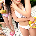 First pic of Cute porn stars getting wet during a summer project | JapanHDV