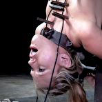 Second pic of SexPreviews - Sasha Heart blonde is bound in chains with clamps her pussy vibrated