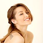 First pic of Young Dani Daniels taking off blue sexy underwear and getting nude in bathtub to masturbate pussy