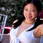 First pic of Pigtailed asian schoolgirl Asia Zo bares her assets and gives headjob from your POV