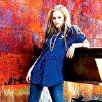 Second pic of Popular singer Avril Lavigne promore clothing line photoshoot