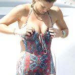 Fourth pic of Bar Refaeli sexy in bikini on yacht