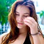 First pic of Barbara Palvin in black bikini on the beach