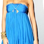 Second pic of Blake Lively posing in blue dress at 2011 Elle Style Awards