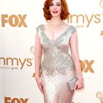 Fourth pic of Busty Christina Hendricks shows cleavage at Emmy Awards