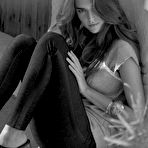 Fourth pic of Clara Alonso black and white photshoot