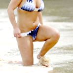 Second pic of Coleen Rooney sexy in bikini candids in Barbados