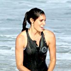 First pic of Daniela Ruah surfing on the beach
