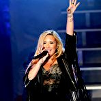 First pic of Demi Lovato live performs at the Greek Theatre stage
