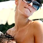 Second pic of Diana Kleimenova topless poolside paparazzi images