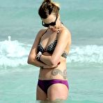 Third pic of Fearne Cotton caught in bikini on the beach in Miami