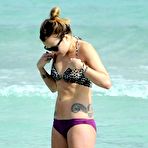 Fourth pic of Fearne Cotton caught in bikini on the beach in Miami
