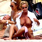 Second pic of Federica Mancini caught topless on the beach