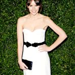 Fourth pic of Felicity Jones slight cleavage in white dress