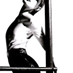 Third pic of Guinevere van Seenus fully nude black-&-white scans