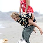 Third pic of Heidi Montag walk along the beach in Northern California