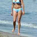 First pic of Ines Sastre caught in blue bikini on the beach