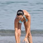 Second pic of Ines Sastre caught in blue bikini on the beach
