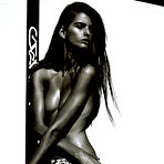 Fourth pic of Izabel Goulart black-&-white sexy and topless scans from mags