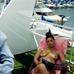 First pic of Jessica Clark topless on the yacht in Chemistry