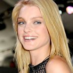 Fourth pic of Jessica Stam looking sexy in tight short dress