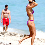 First pic of Julia Perreira in pink bikini on the beach in Miami