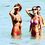 Second pic of Julia Perreira in pink bikini on the beach in Miami