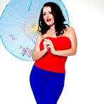 First pic of Sophie Dee Red and Blue Pinup - FoxHQ