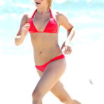 First pic of Julianne Hough caught in red bikini on the beach