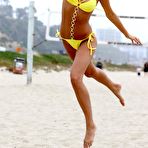 Second pic of Karissa Shannon sexy in yellow bikini on the beach