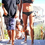 First pic of Kelly Bensimon caught in black bikini on the beach in Miami