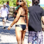 Third pic of Kelly Bensimon caught in black bikini on the beach in Miami