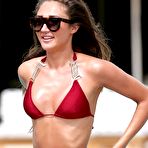 Third pic of Megan McKenna hot in red bikini in Miami