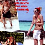 Third pic of Laura Chiatti caught topless on the beach paparazzi shots