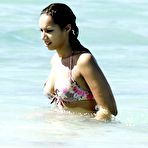 Second pic of Leona Lewis shows big cleavage in sexy wet bikini