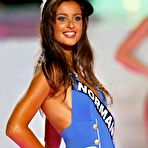 Third pic of Miss Normandie Malika Menard waves after winning the 2010 Miss France Beauty pageant in Nice
