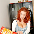 First pic of Ashley Robbins: Busty redhead Ashley Robbins sticking... - BabesAndStars.com