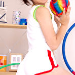 First pic of Ayana Tanigaki Asian takes clothes off while playing with balls