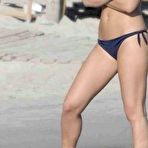 First pic of Bar Refaeli in bikini candids on the beach in Mykonos