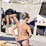 Fourth pic of Bar Refaeli in bikini candids on the beach in Mykonos