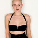 First pic of Awesome blonde with incredibly tight boobs Liz Ashley is showing her precious body shapes in black lingerie