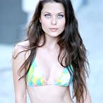 First pic of Slender brunette Amelie B takes off her hot bikini in a stunning softcore photo session.