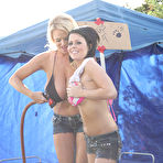 First pic of Busty ladies Loni Evans and Kelly Madison are wet and enjoy sex with Ryan Madison outdoors