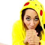 Third pic of 
					Cosplay amateur Freya Von Doom sucks dick in cute Pokemon costume - Pornstar Movies
			