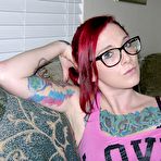 First pic of Tattooed Metalhead Punk Babe Modeling Nude - Sully From TrueAmateurModels.com