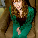 First pic of Baring her green garments charming teen babe Marie McCray shows her hairy red pussy