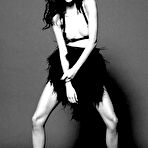 Third pic of Nicole Trunfio black-&-white nude photoshoot