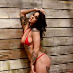 Fourth pic of Mica Martinez in a Skimpy Red Bikini