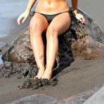 First pic of Busty Sam Faiers sexy in bikini on the beach