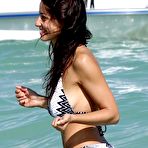 Second pic of Busty Shoshanna Lonstein sexy in bikini on the beach